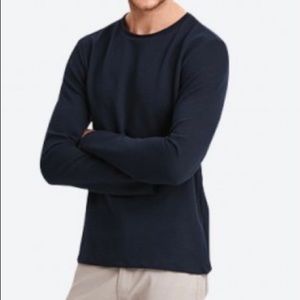 John Ashford Men’s Sweater Crew Neck  Lightweight Pullover Size Large Cotton EUC